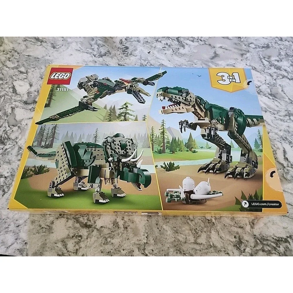 NEW LEGO Creator 3in1 T. rex Dinosaur Toy for Kids, Animal Toy 31151 - Picture 3 of 3
